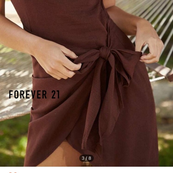 Forever 21 Brown One-Shoulder Dress - Picture 3 of 4